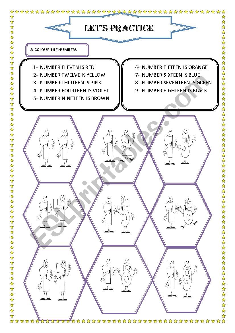 numbers 11-99 worksheet