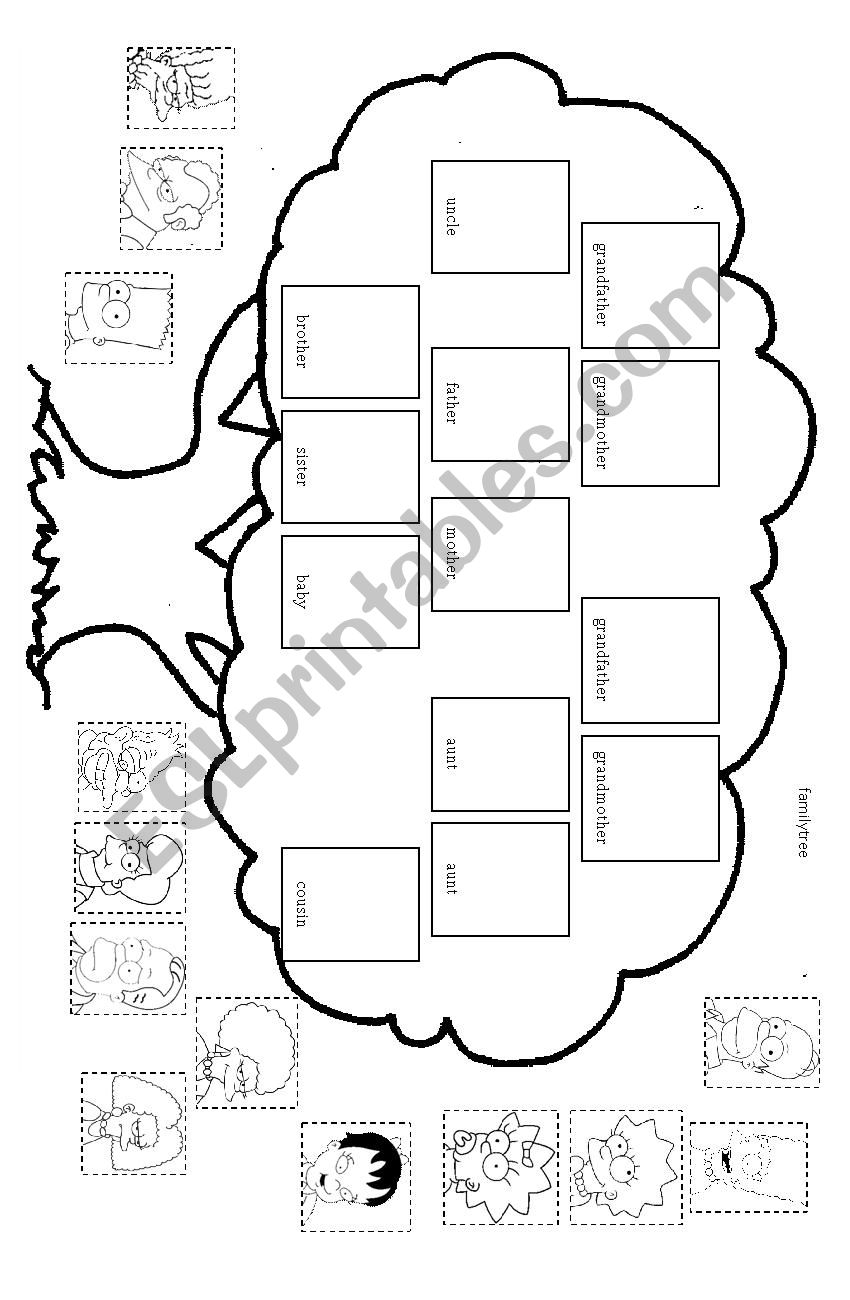 FAMILY TREE worksheet