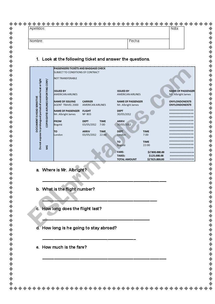 Simple present and past worksheet