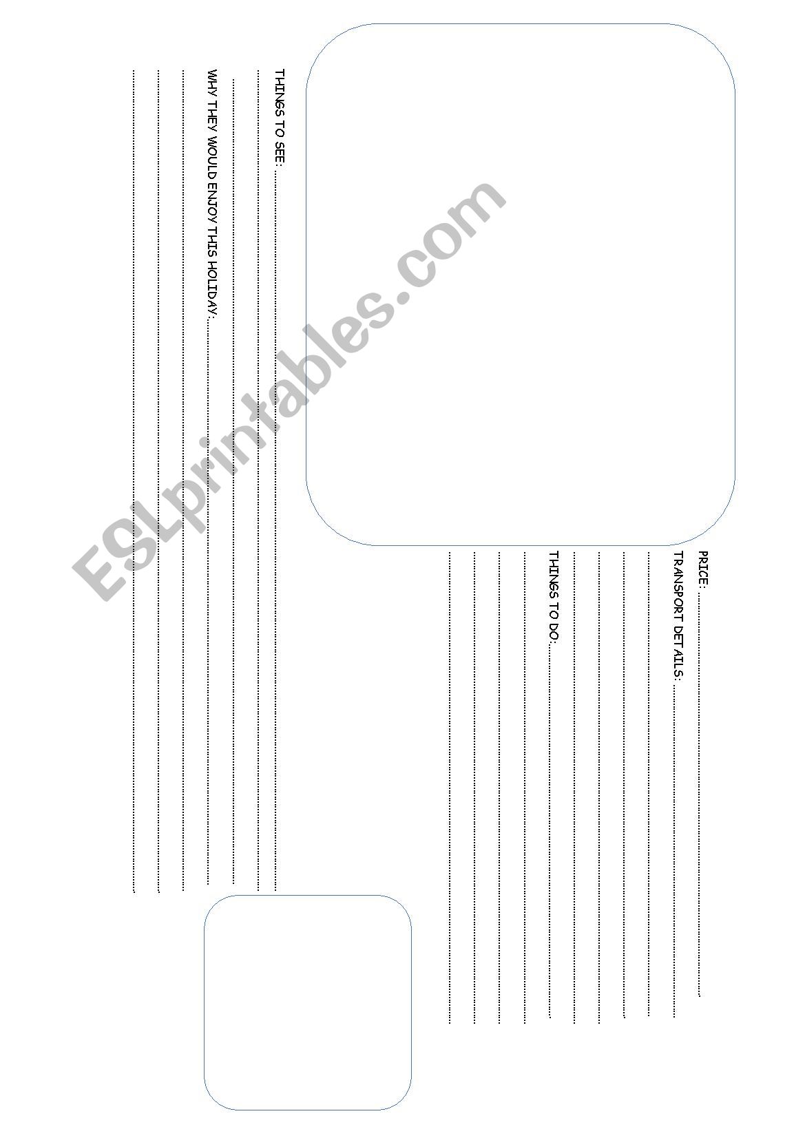 Travel agency template worksheet