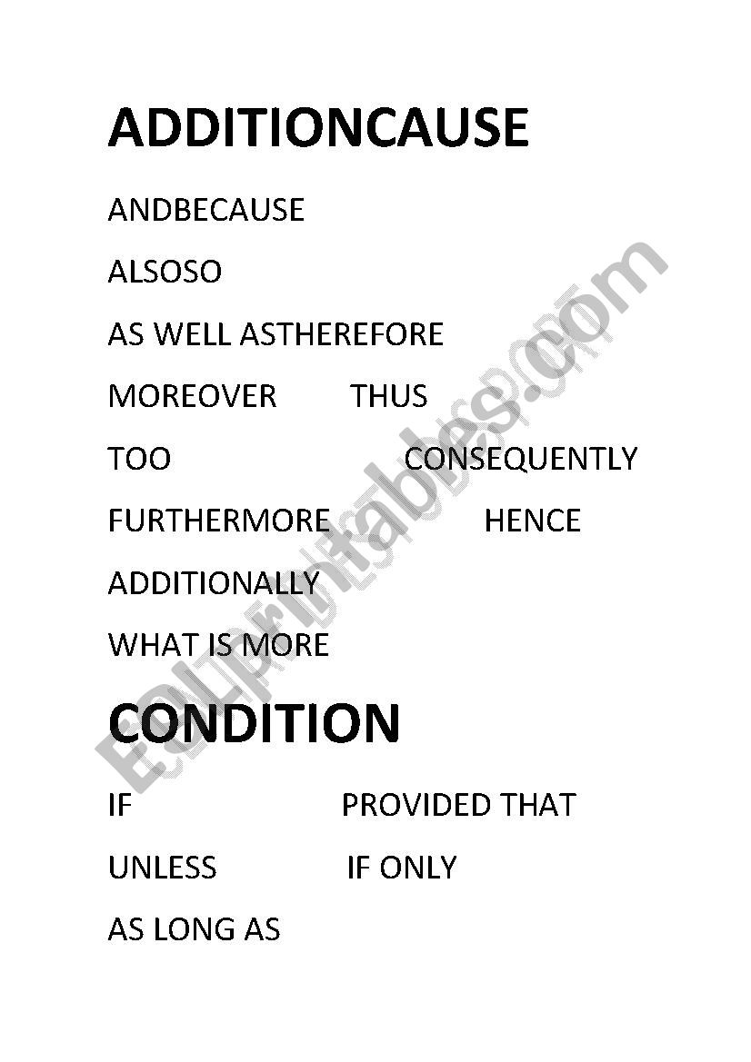 modifiers worksheet