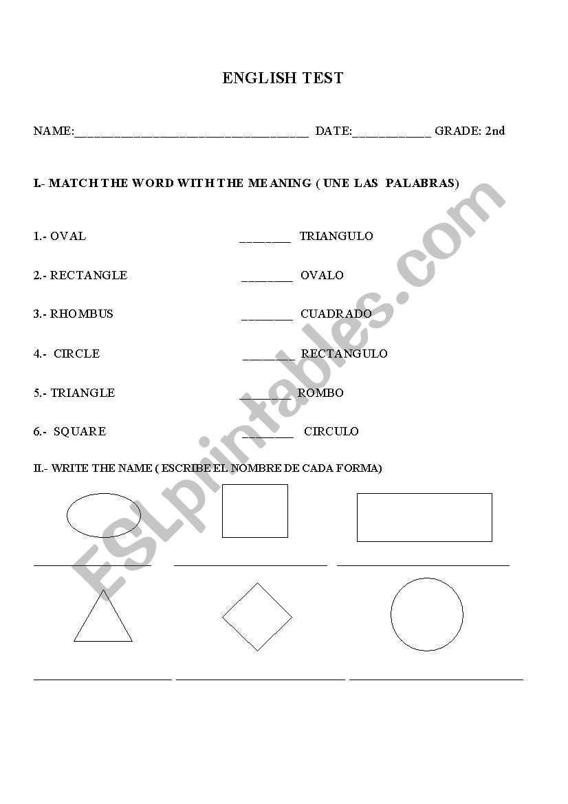 shapes and numbers worksheet