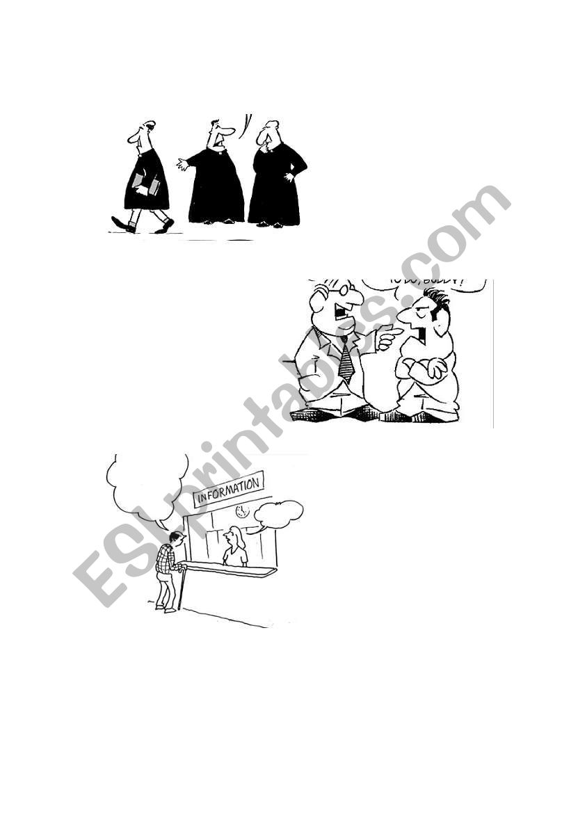 Conversation Cartoons worksheet