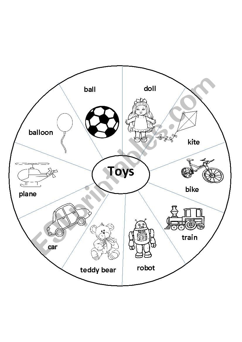 toys- body worksheet