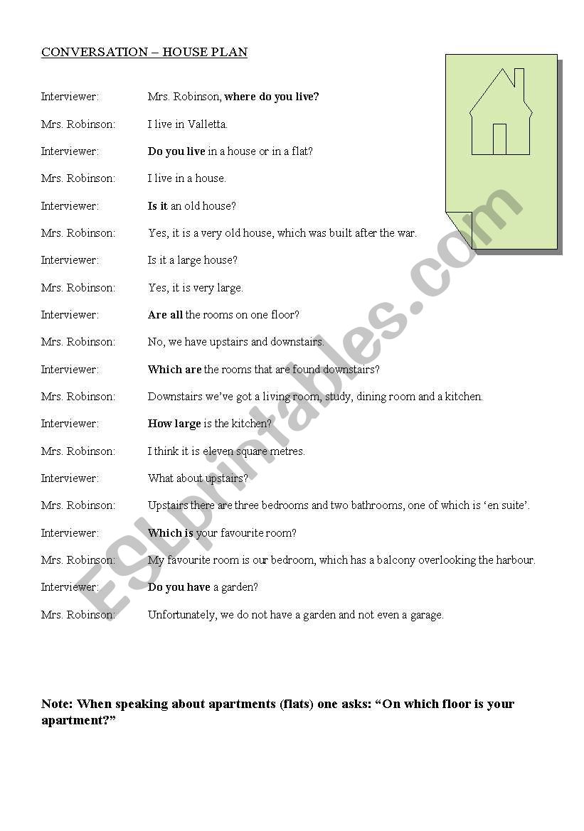 COnversation - Houses and Family