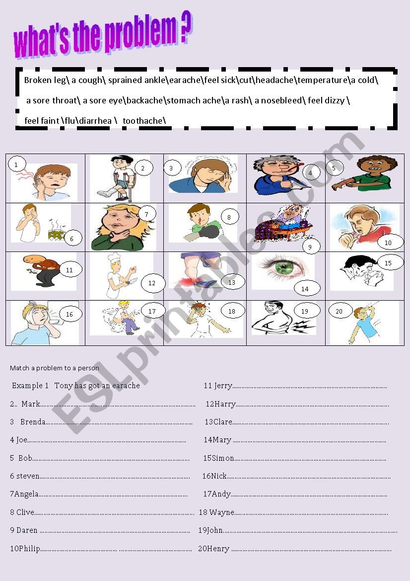 whatÂ´s the problem worksheet