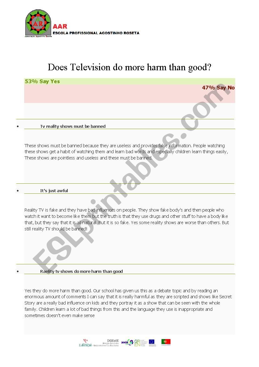 mass media worksheet