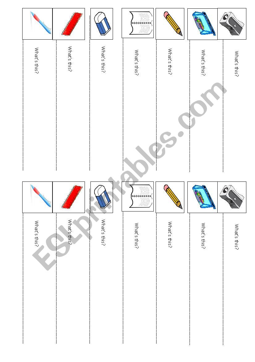 What is this? worksheet