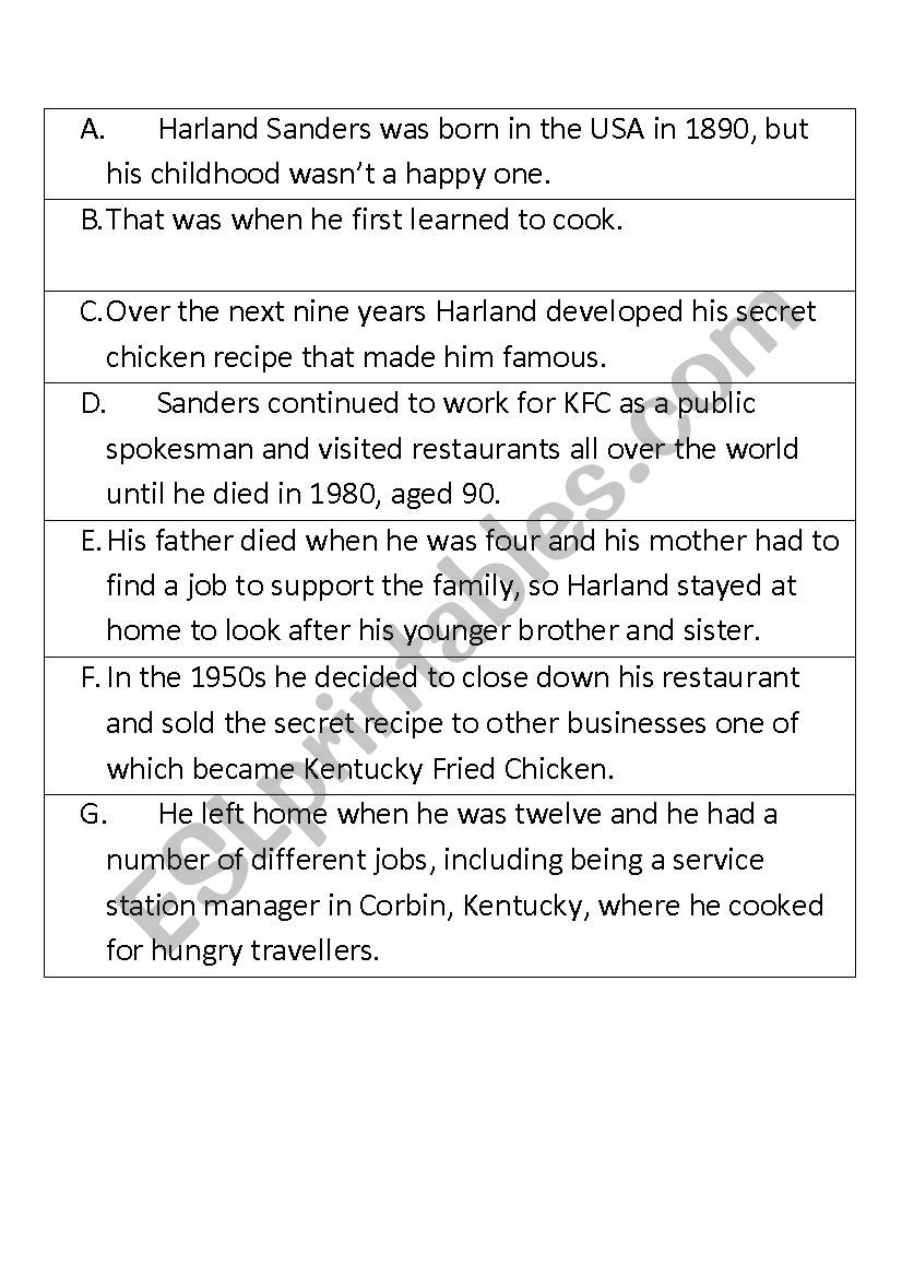 READING COMPREHENSION EXERCISE - APTIS