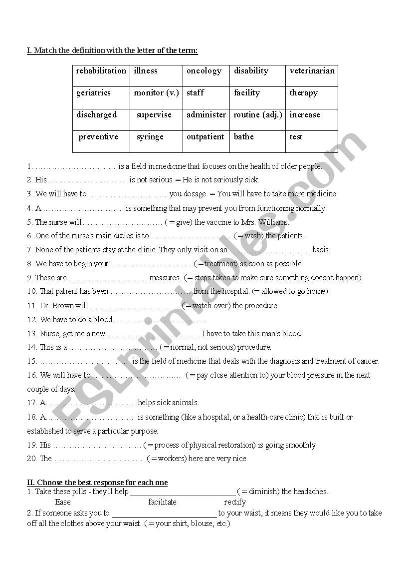 ESP worksheet