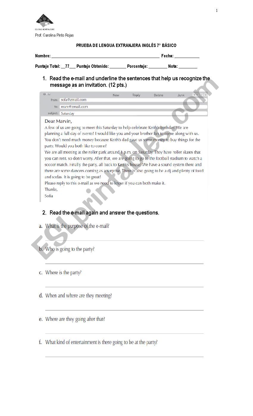 Countable and Uncountable Nouns Test