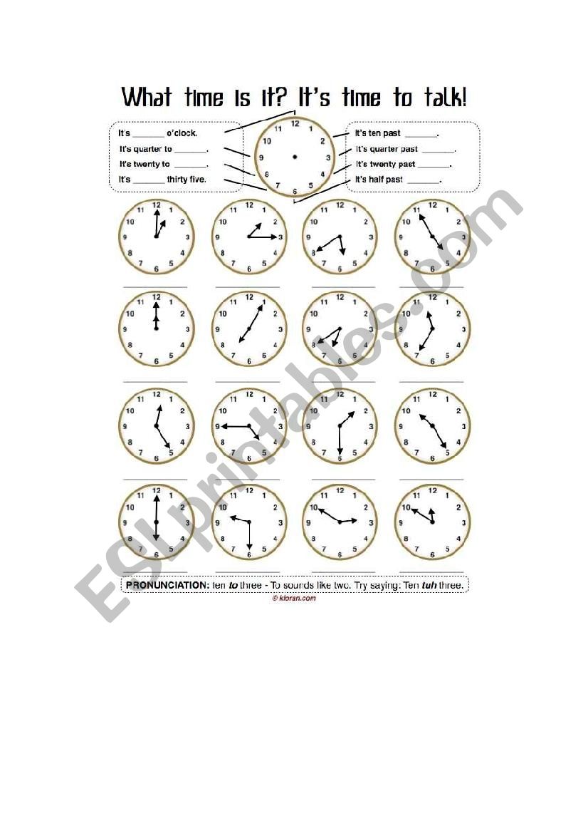 time worksheet worksheet