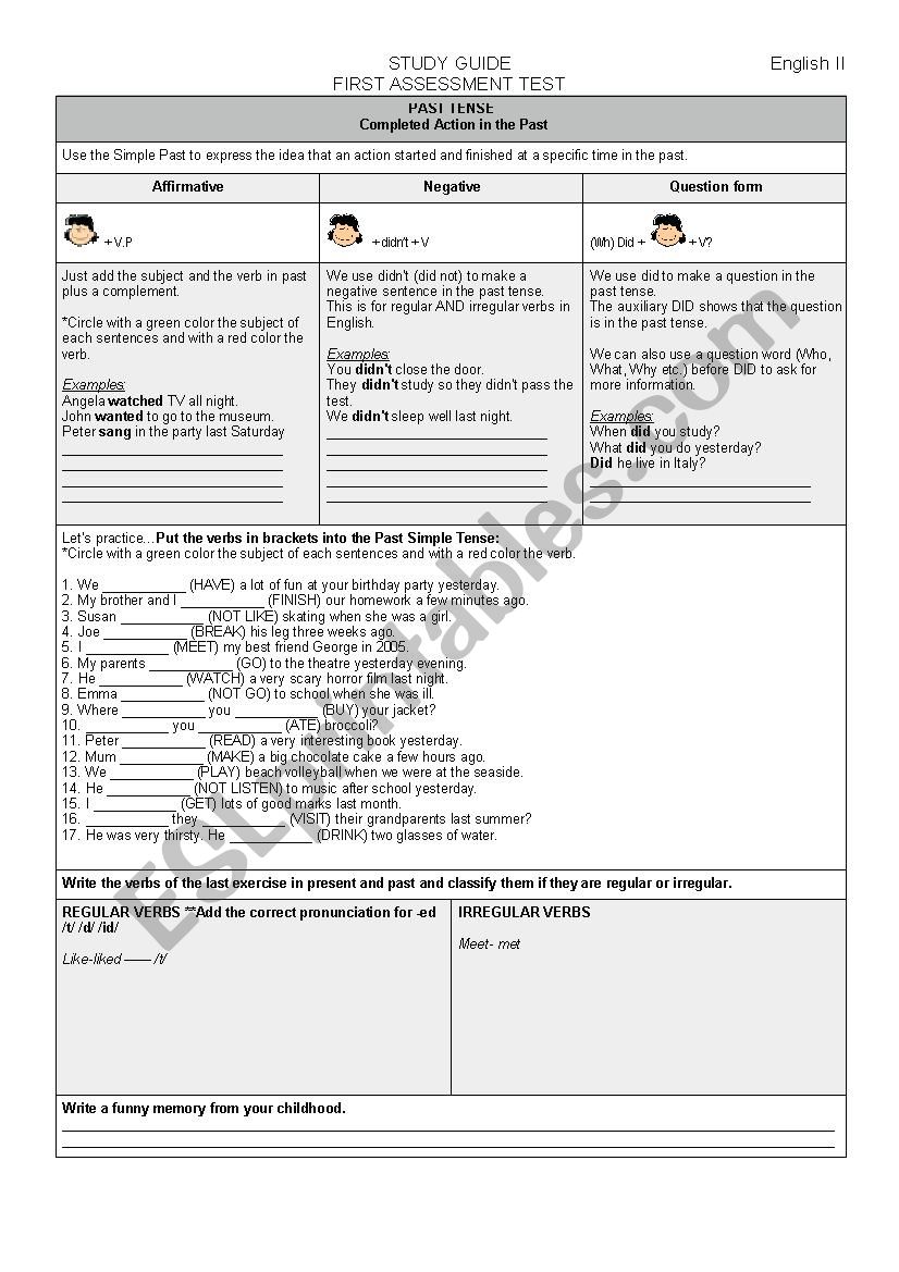 review-in-past-tense-esl-worksheet-by-vonchis
