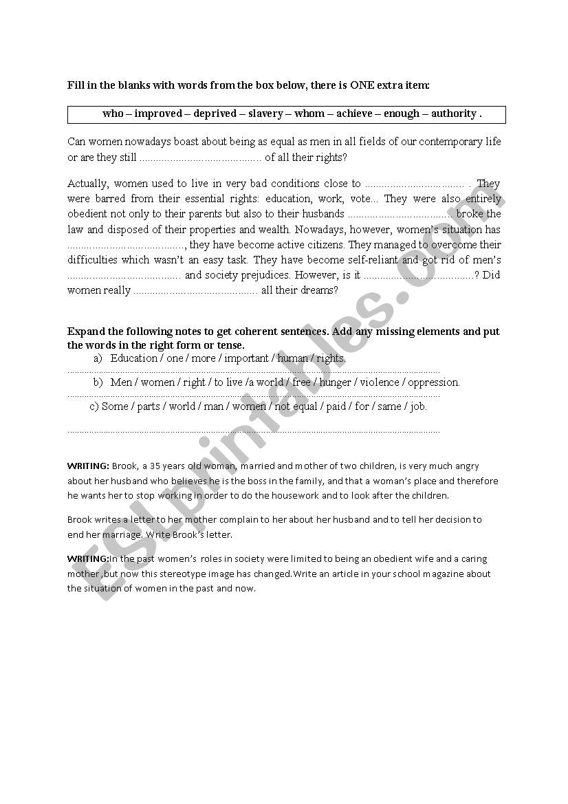 consolidation activities worksheet