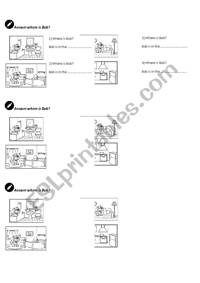 rooms of the house worksheet