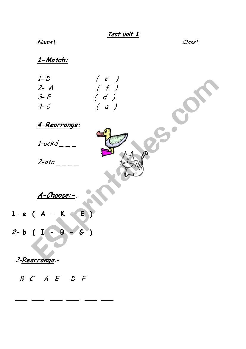 MMP Smart Class 1 - Quiz 1 worksheet