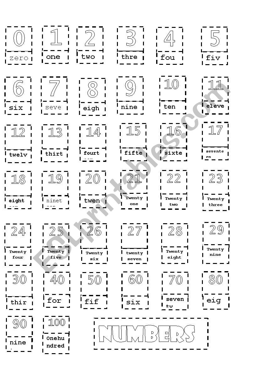Numbers 1 100 To Copy - Infoupdate.org