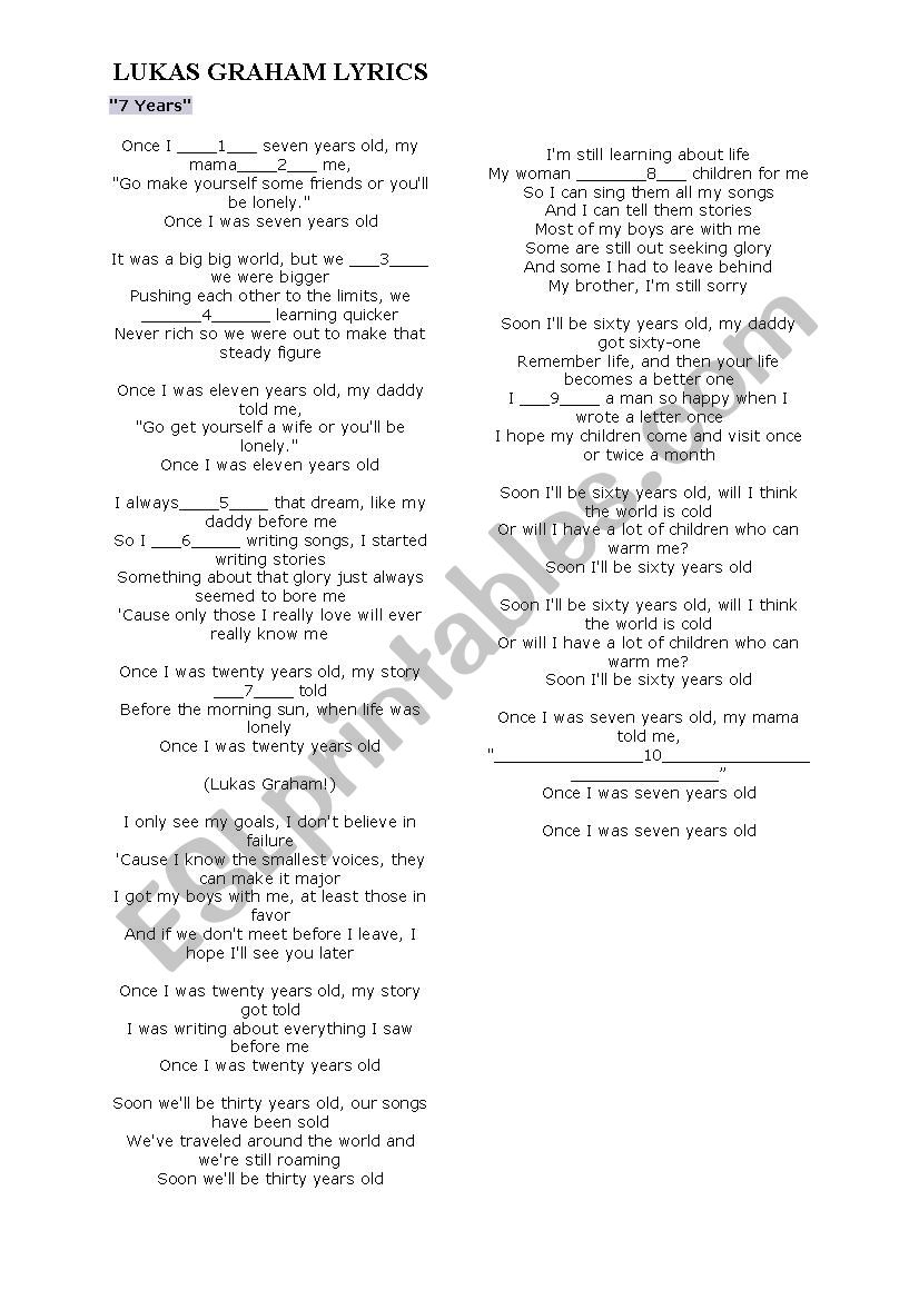 seven-7-years-old-song-by-lukas-graham-esl-worksheet-by-hamidteacher