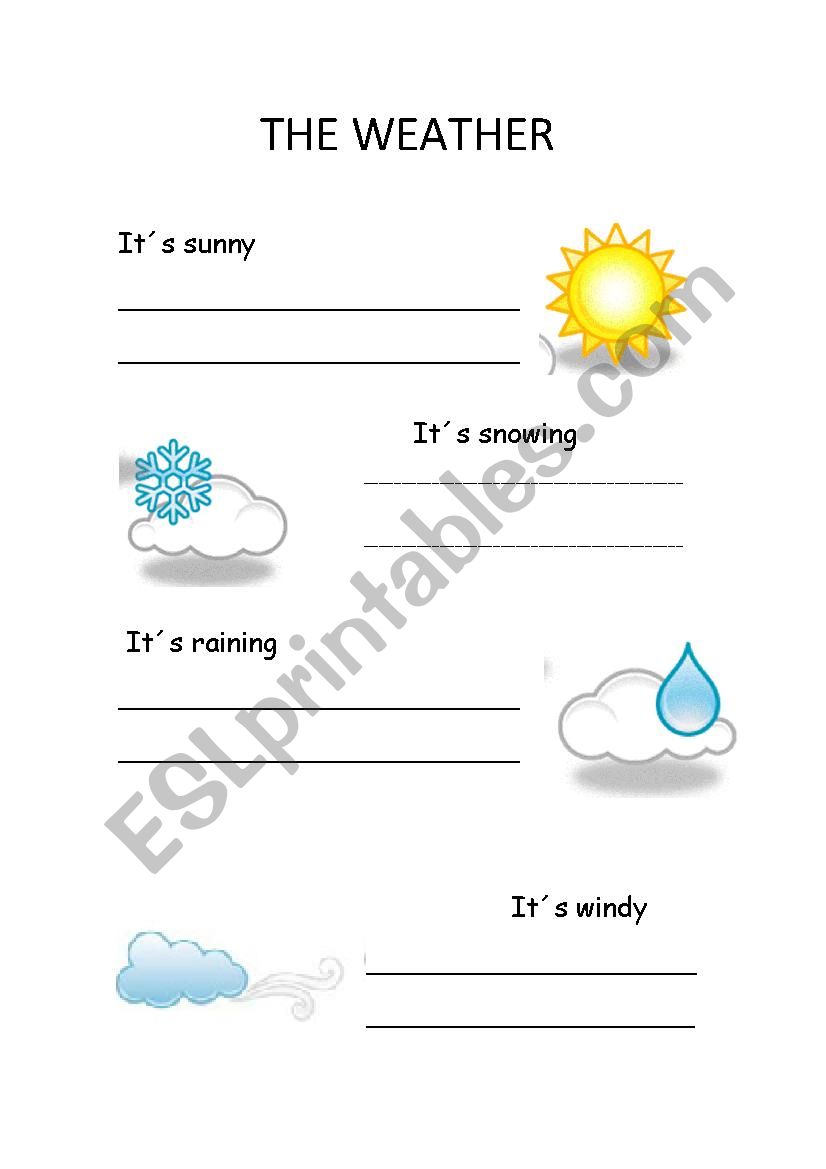 the weather worksheet