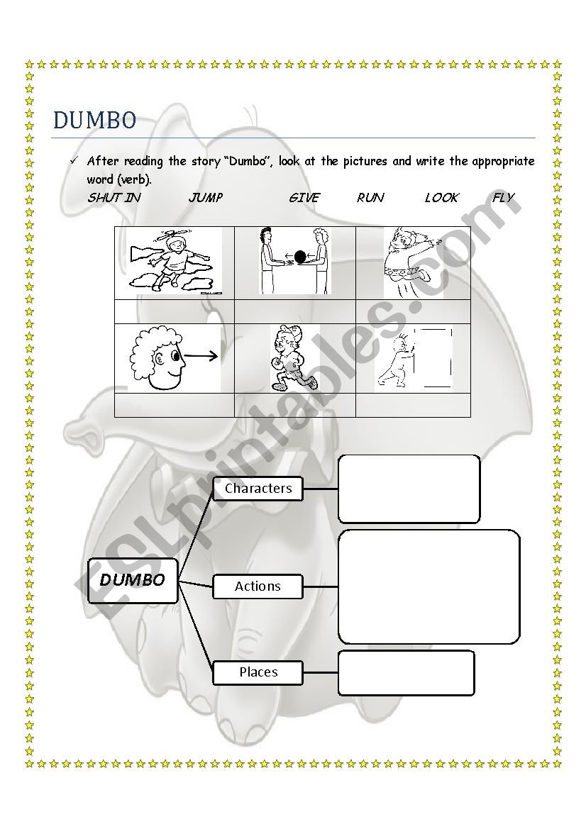 Dumbo Reading Comprehension worksheet