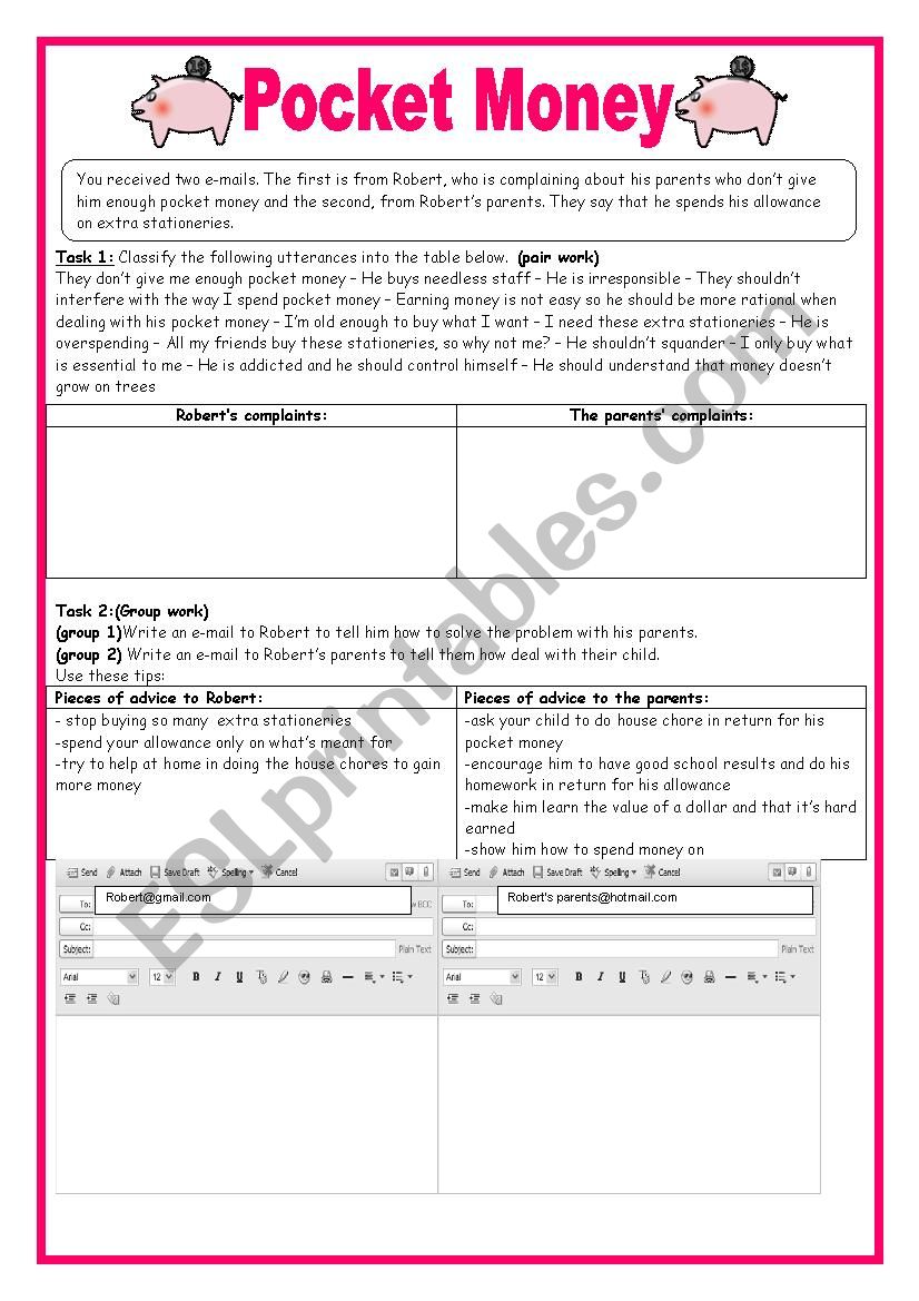 9th form Module 1 Lesson 4 Pocket Money (group session)