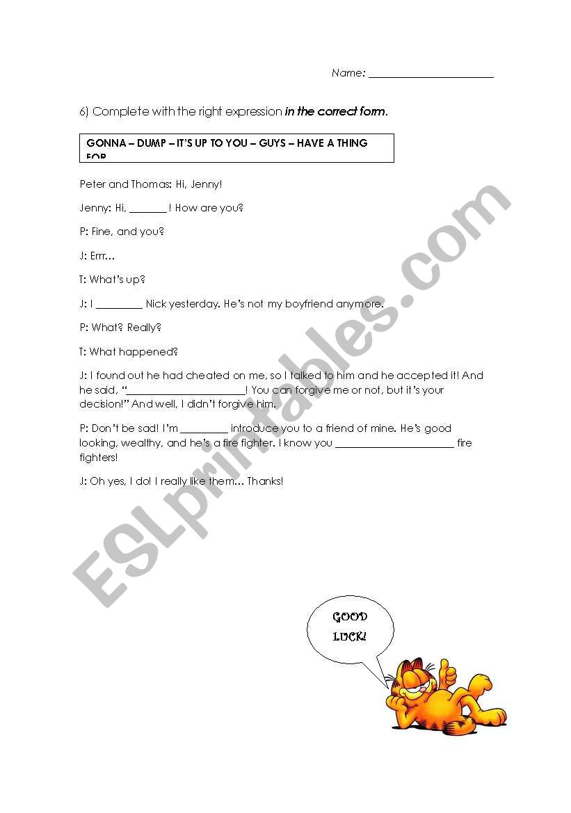 Every day English worksheet