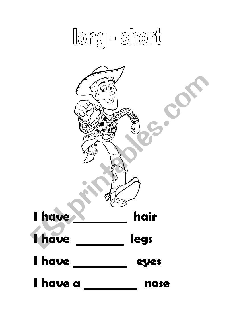 LONG SHORT BIG SMALL worksheet