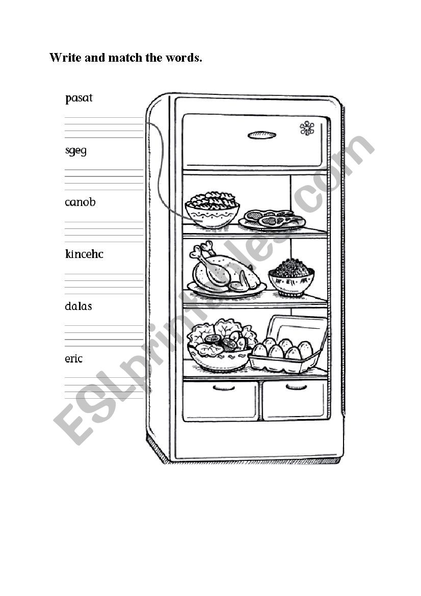 Food worksheet