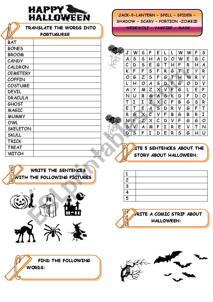 HALLOWEEN worksheet