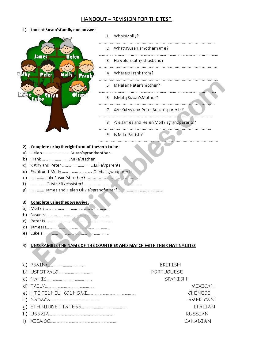 Practice Before A Test Esl Worksheet By Mari28