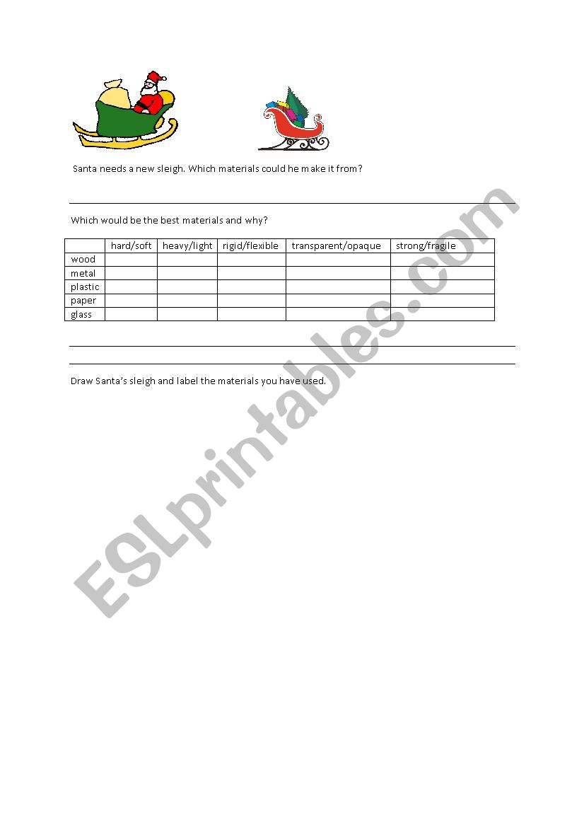help santa worksheet