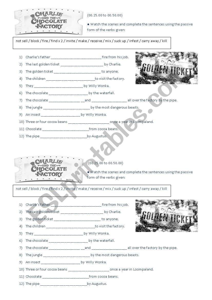 PASSIVE VOICE worksheet