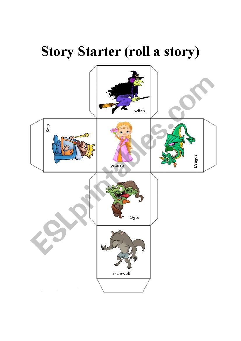 Roll a Story worksheet