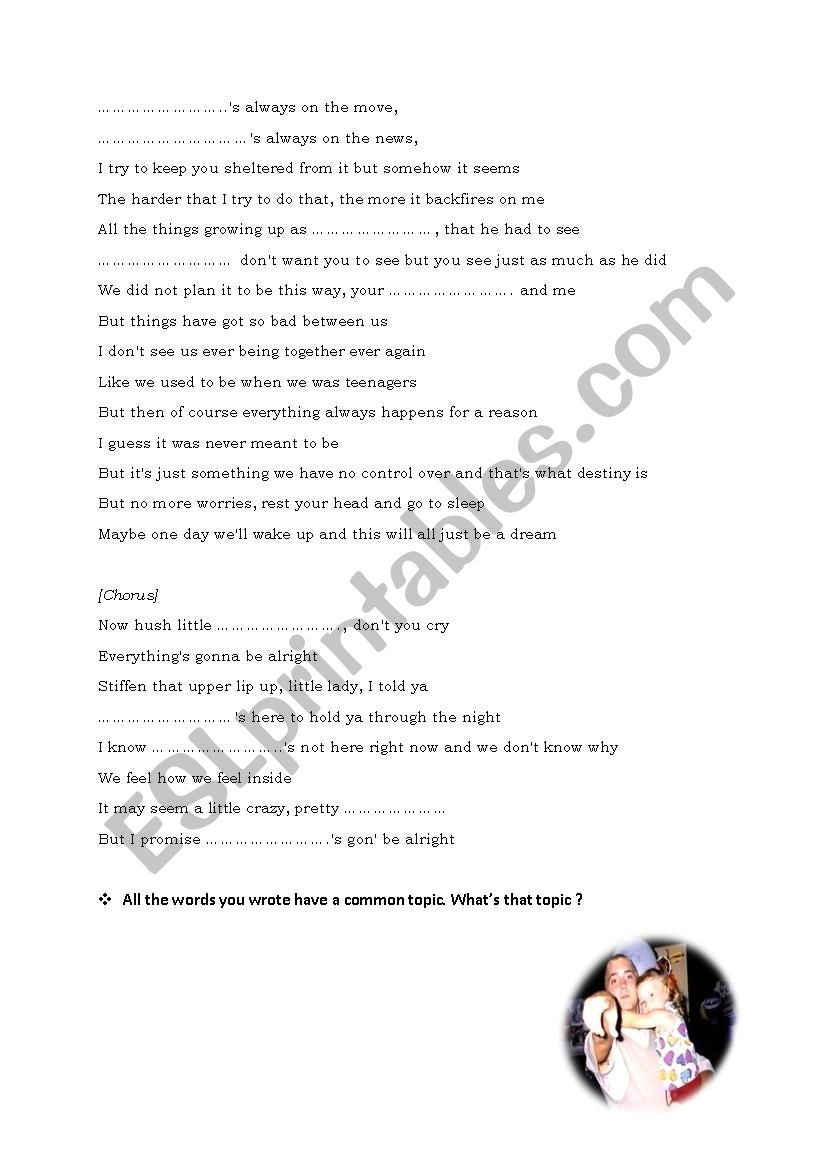 Mockingbird by Eminem Poetry Activity/Worksheets (STAAR Aligned)