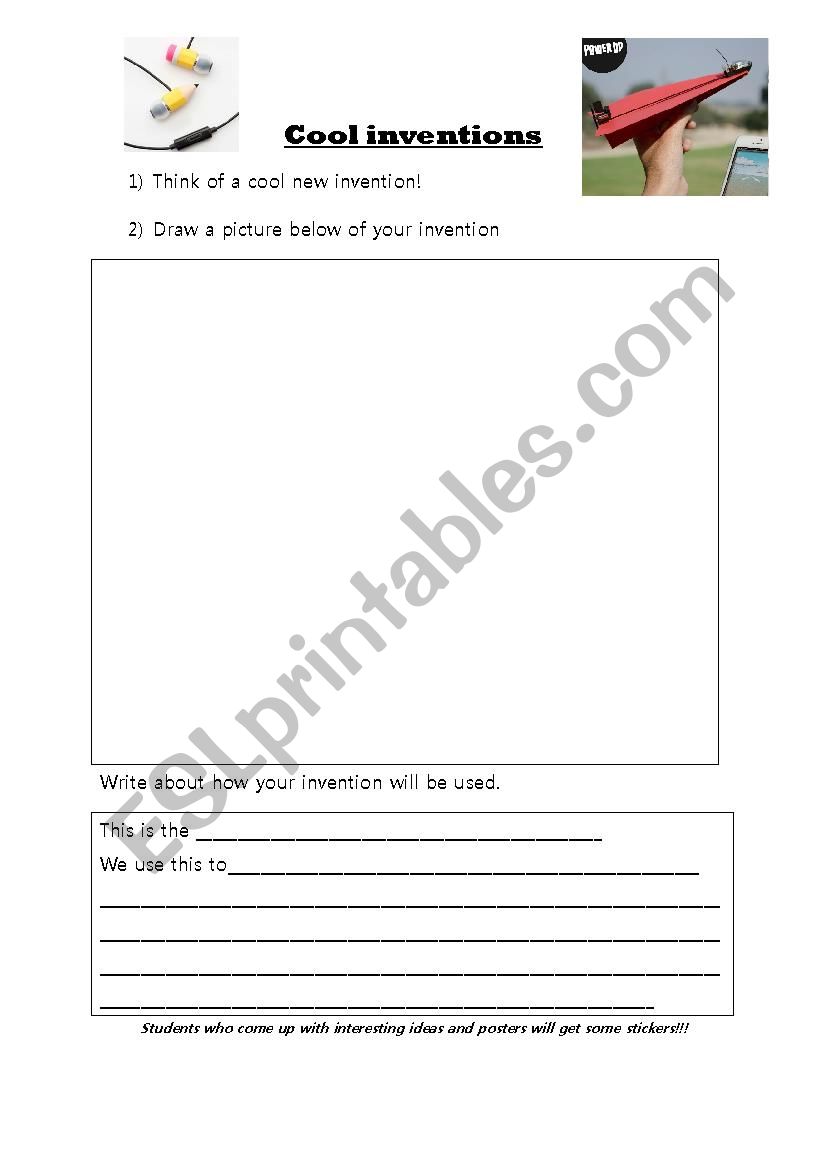 Cool Inventions worksheet