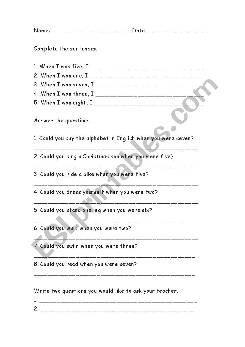 could - ESL worksheet by crisvalper