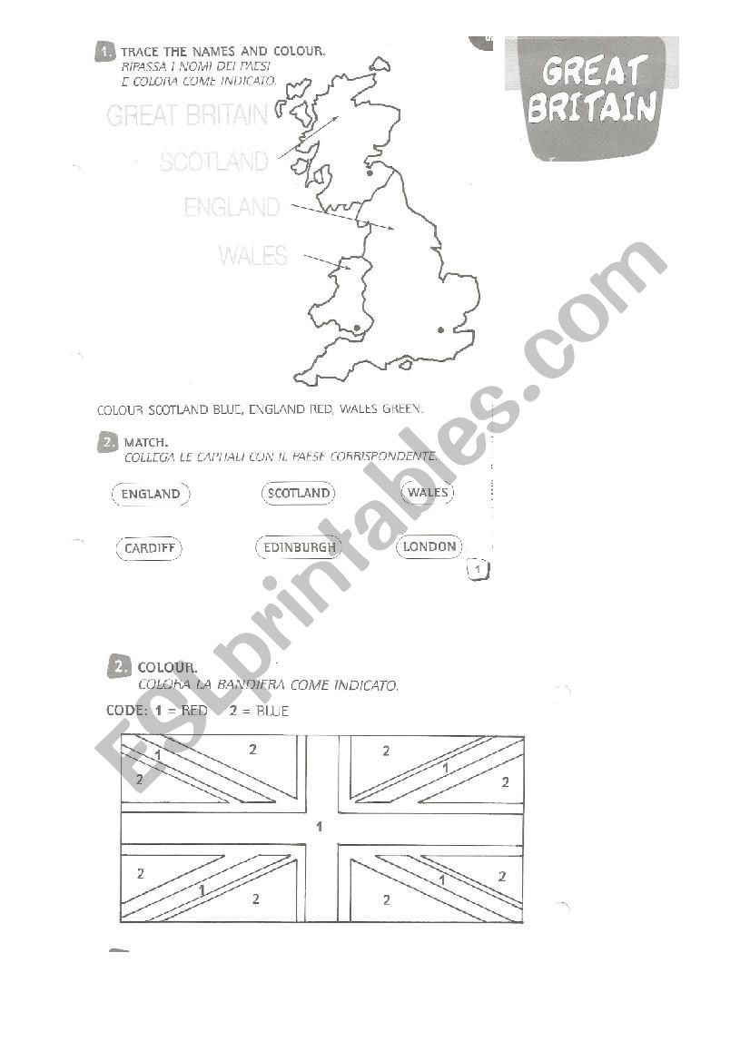 The United Kingdom worksheet