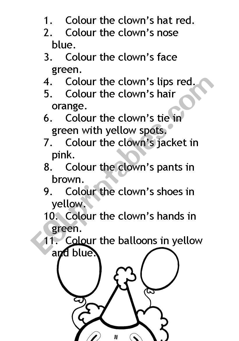 Description worksheet