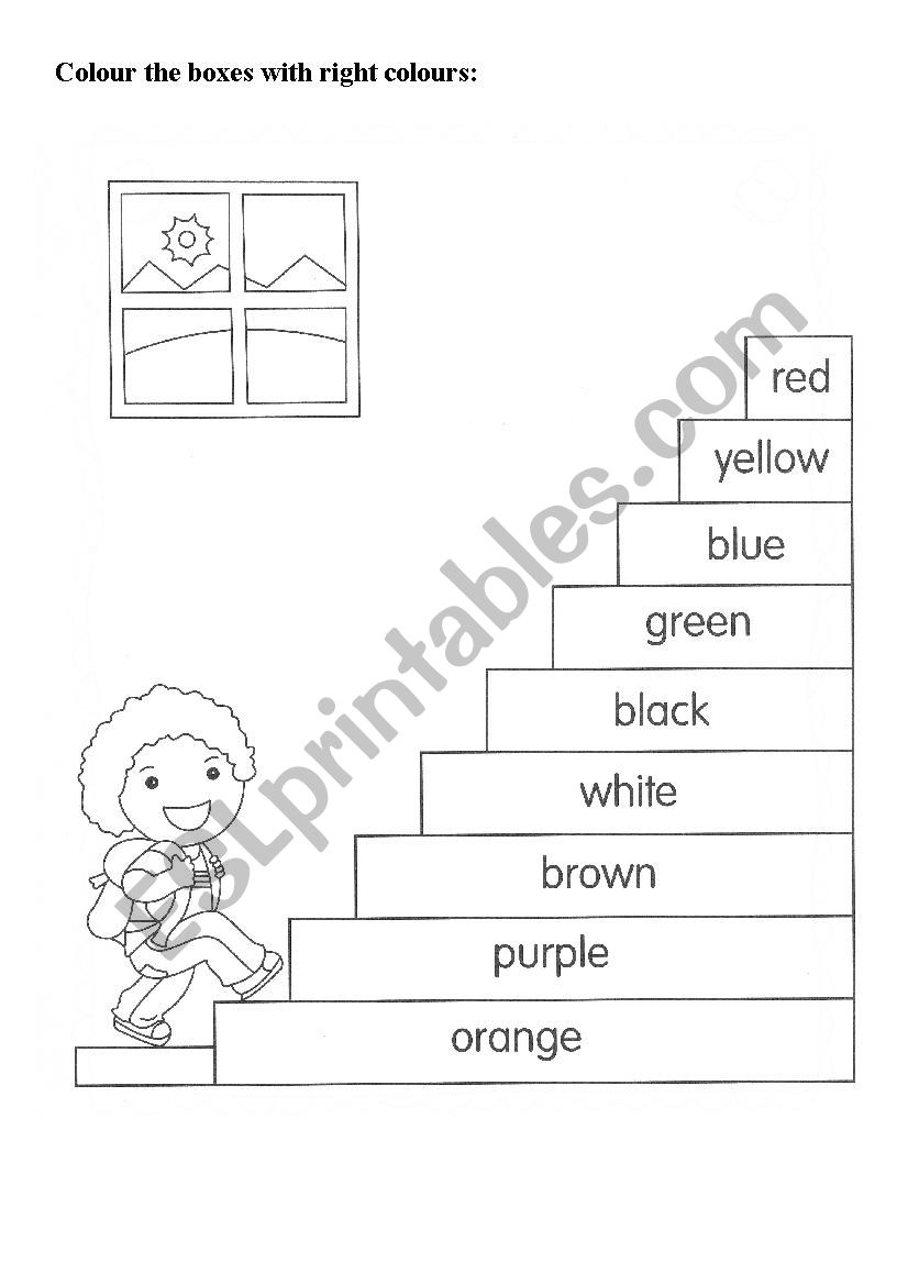 Colours worksheet