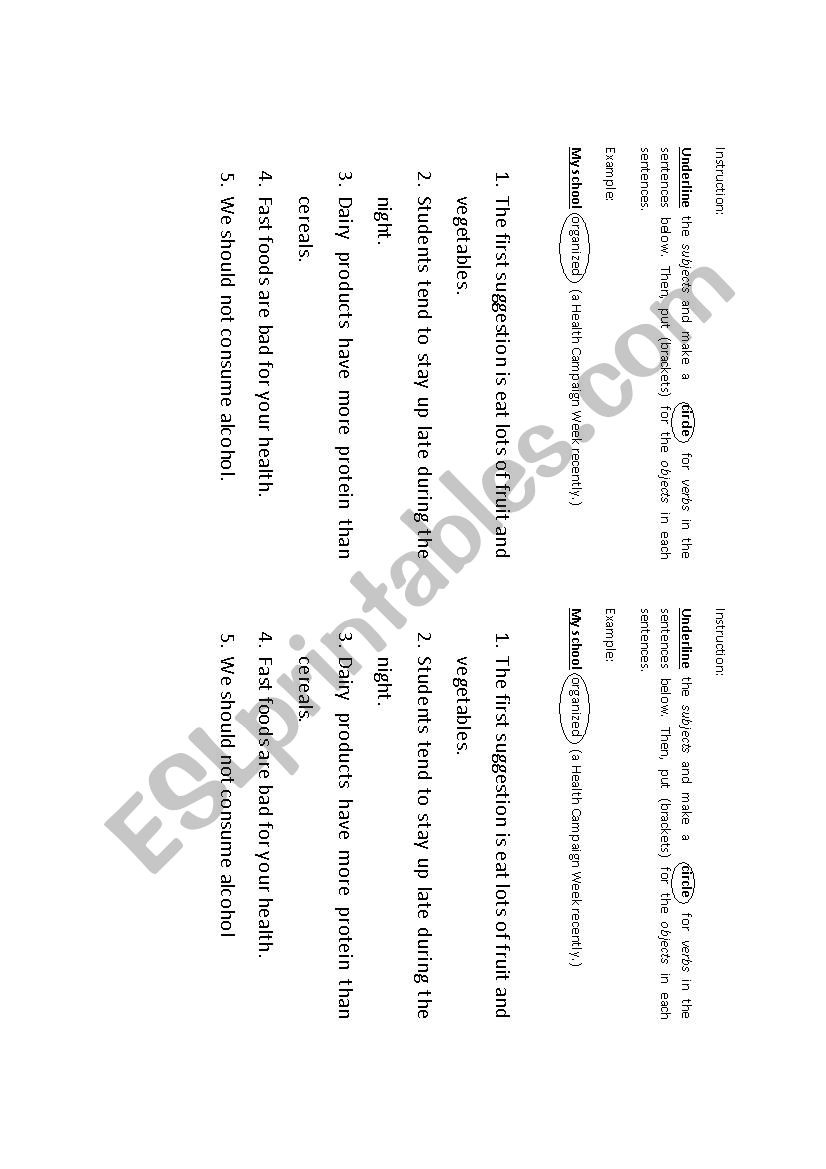 Introduction SVA worksheet