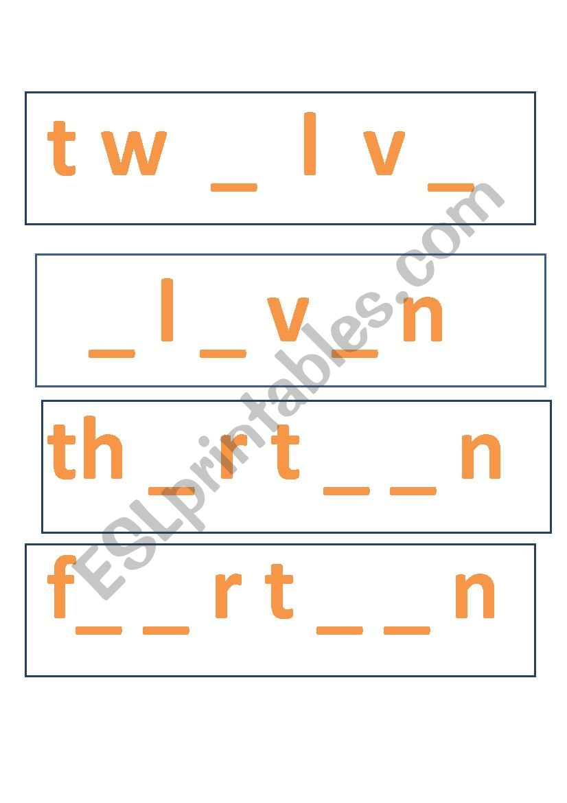 numbers and food worksheet