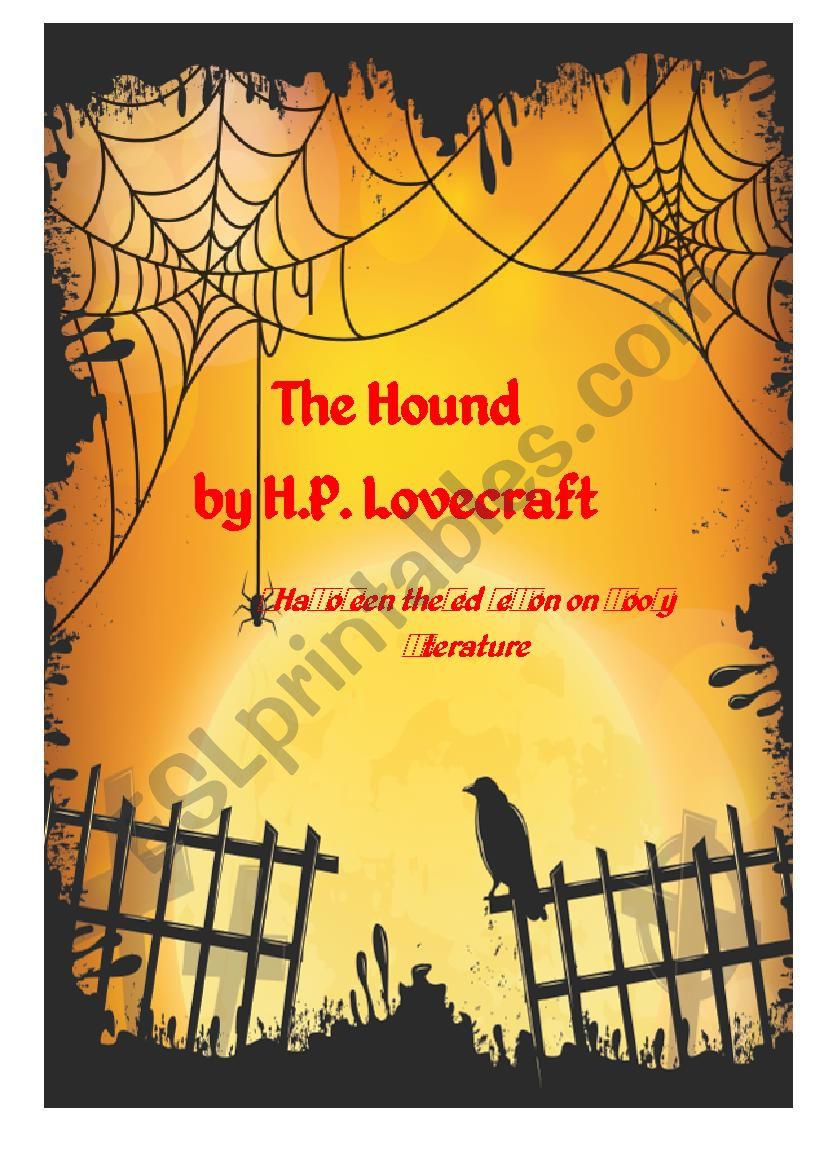 Halloween Textwork based on H.P. Lovecraft - The Hound