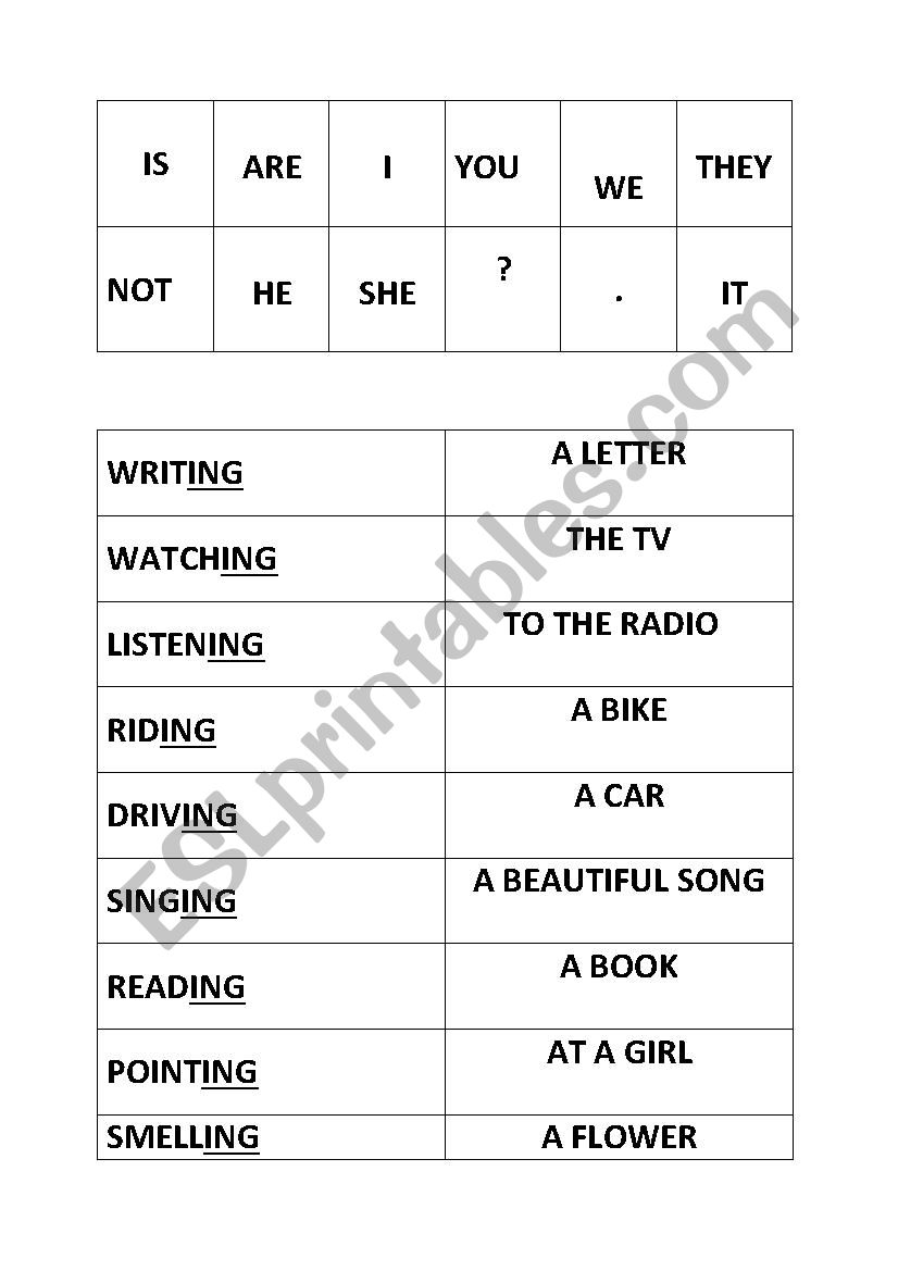 Present Simple  worksheet