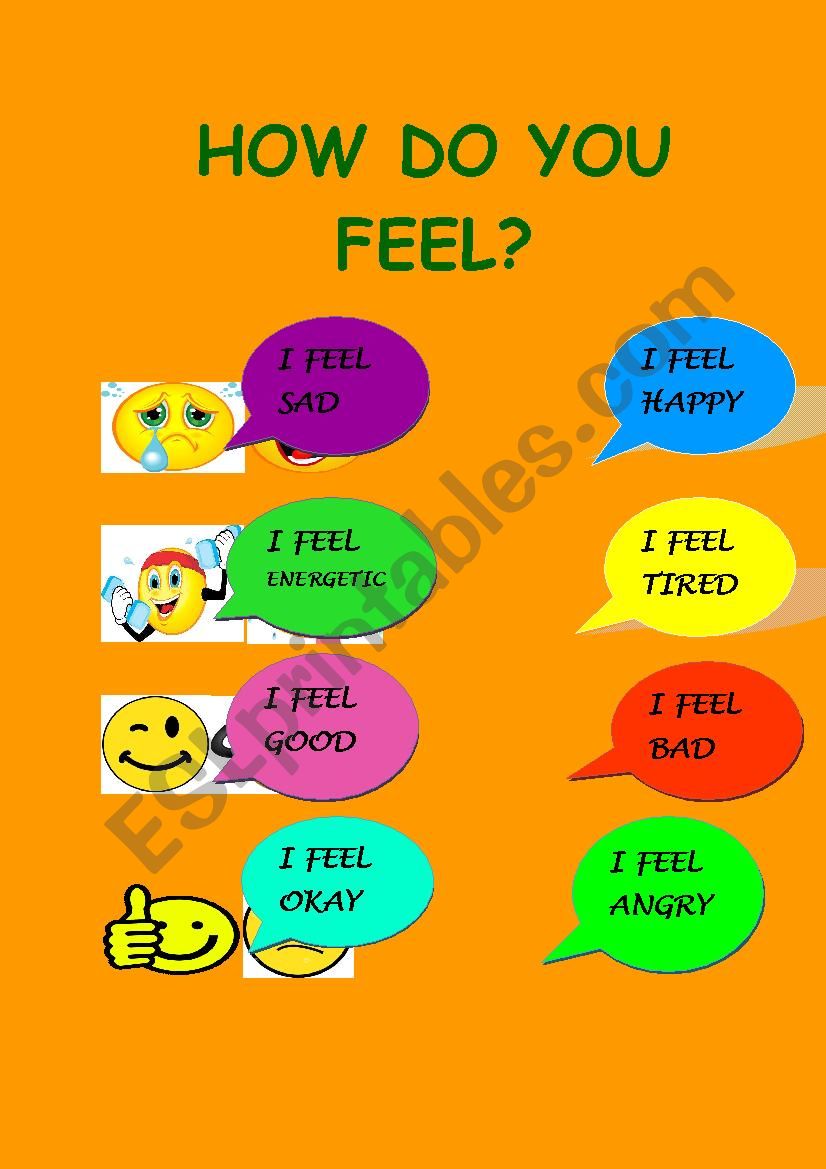 feelings  worksheet