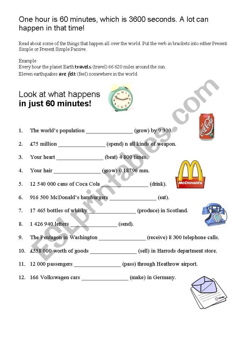 Passive voice worksheet