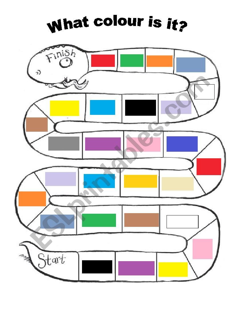 Colours worksheet