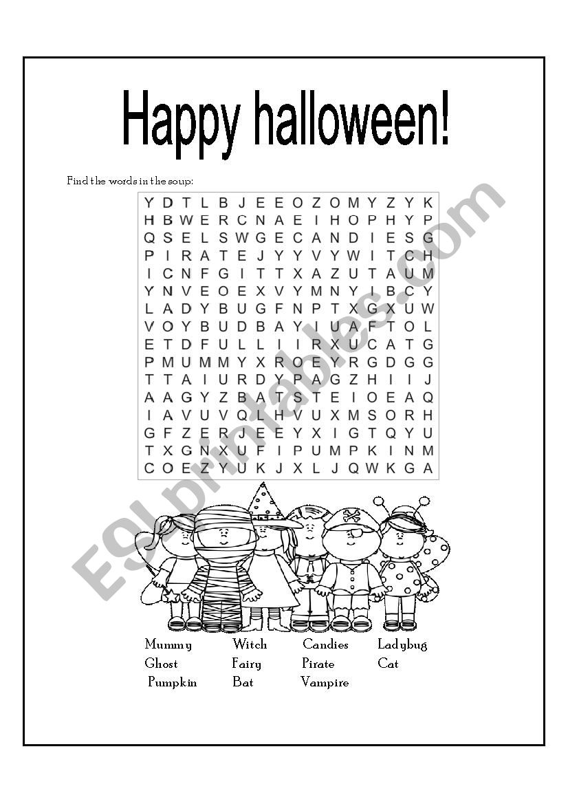 Halloween Worksheet worksheet