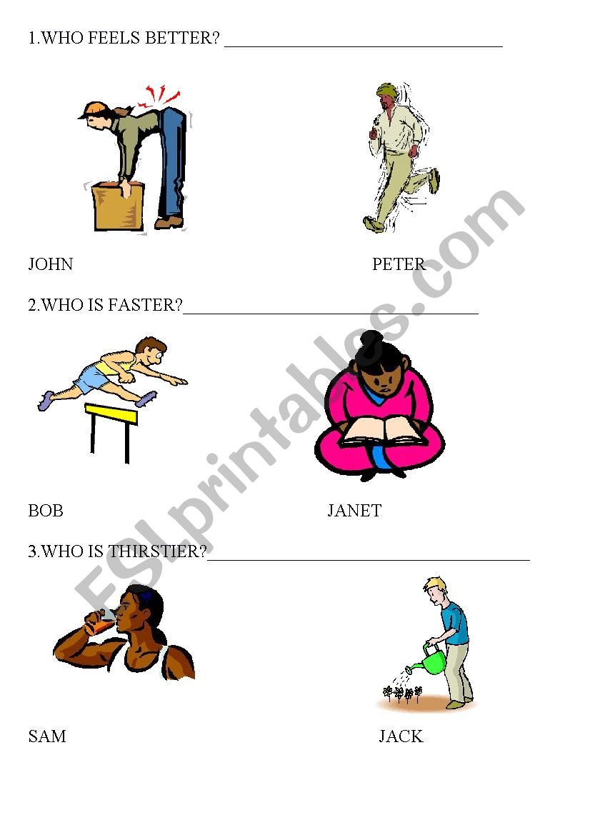 COMPARATIVES WITH PICTURES (3 pages)