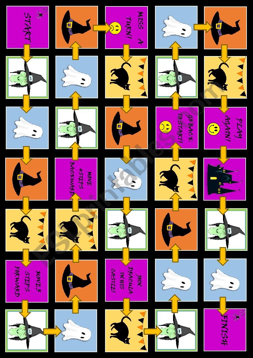 HALLOWEEN BOARDGAME worksheet