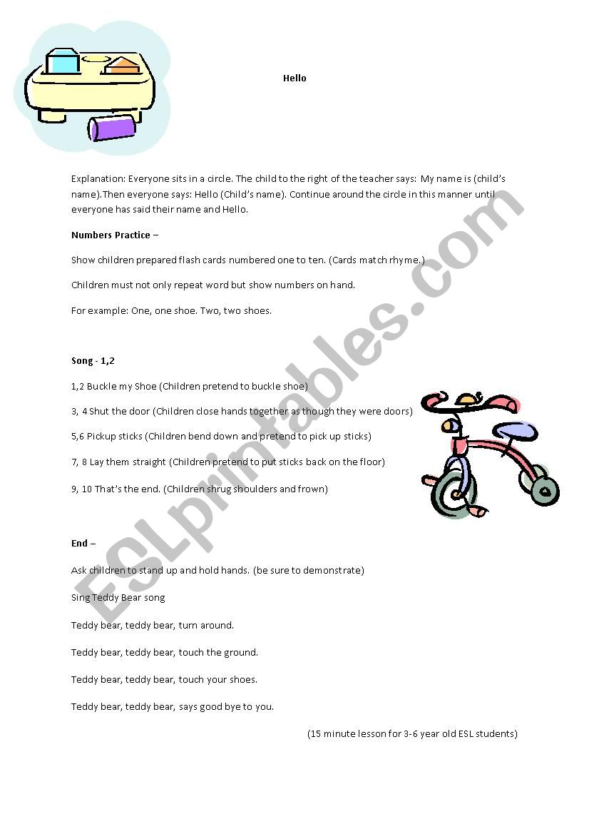 Number Review lesson worksheet